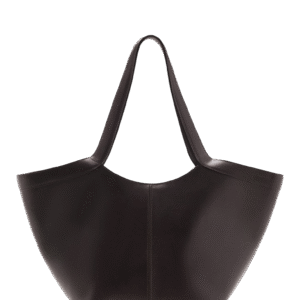 Women Black Shopper-Style Shoulder Bag with Double Handles